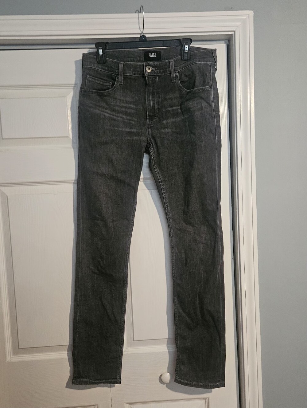 PAIGE Men's Gray Slim Fit Jeans Size 33